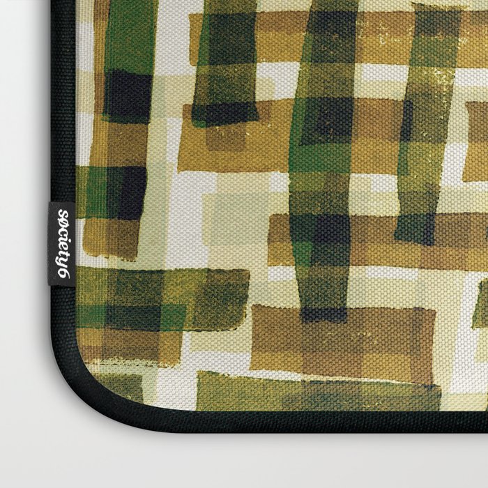Abstract Linocut Pattern #6 Laptop Sleeve Gallery Image 3