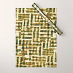 Abstract Linocut Pattern #6 Wrapping Paper Gallery Image 1
