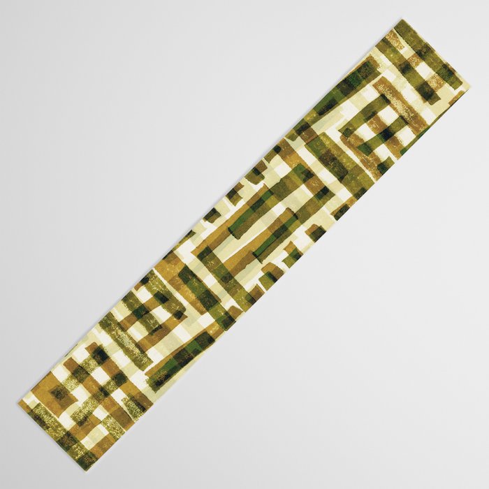 Abstract Linocut Pattern #6 Table Runner Gallery Image 3