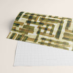 Abstract Linocut Pattern #6 Wrapping Paper Gallery Image 2