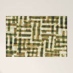 Abstract Linocut Pattern #6 Welcome Mat Gallery Image 1