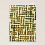 Abstract Linocut Pattern #6 Stationery Card Gallery Image 2