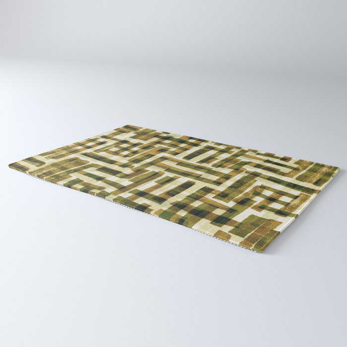 Abstract Linocut Pattern #6 Rug Gallery Image 3