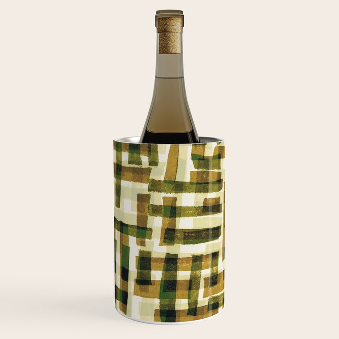 Abstract Linocut Pattern #6 Wine Chiller Gallery Image 2