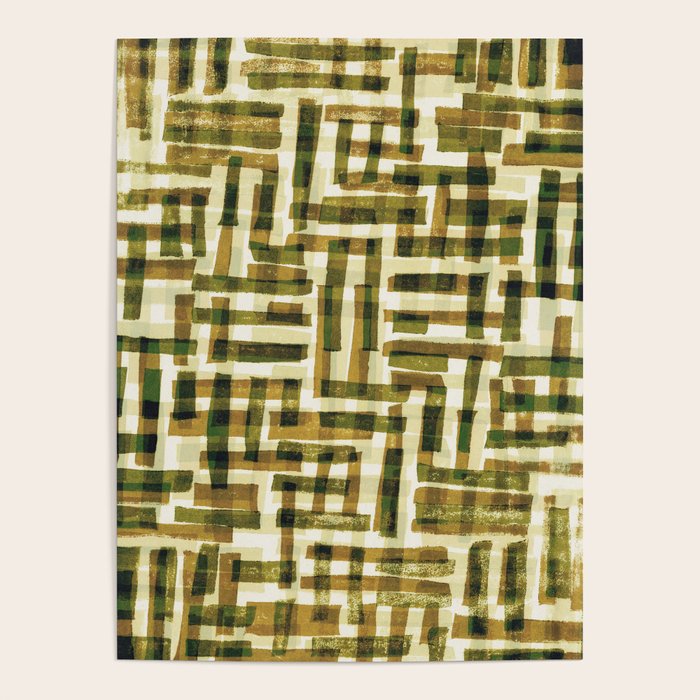 Abstract Linocut Pattern #6 Poster Gallery Image 4