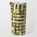 Abstract Linocut Pattern #6 Travel Mug Gallery Image 3