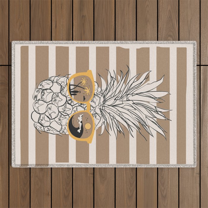 Pineapple Dreams 4 Outdoor Rug Gallery Image 1