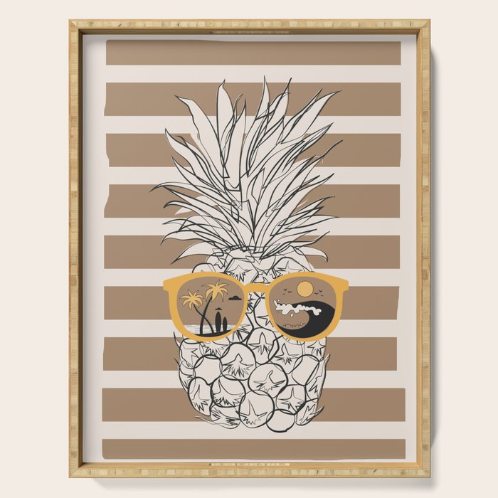 Pineapple Dreams 4 Serving Tray Gallery Image 1