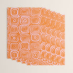 Pink Orange Groove - Retro 70s Spiral Pattern Wrapping Paper Gallery Image 3