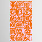 Pink Orange Groove - Retro 70s Spiral Pattern Tablecloth Gallery Image 2