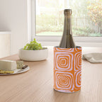Pink Orange Groove - Retro 70s Spiral Pattern Wine Chiller Gallery Image 4