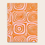 Pink Orange Groove - Retro 70s Spiral Pattern Notebook Gallery Image 4