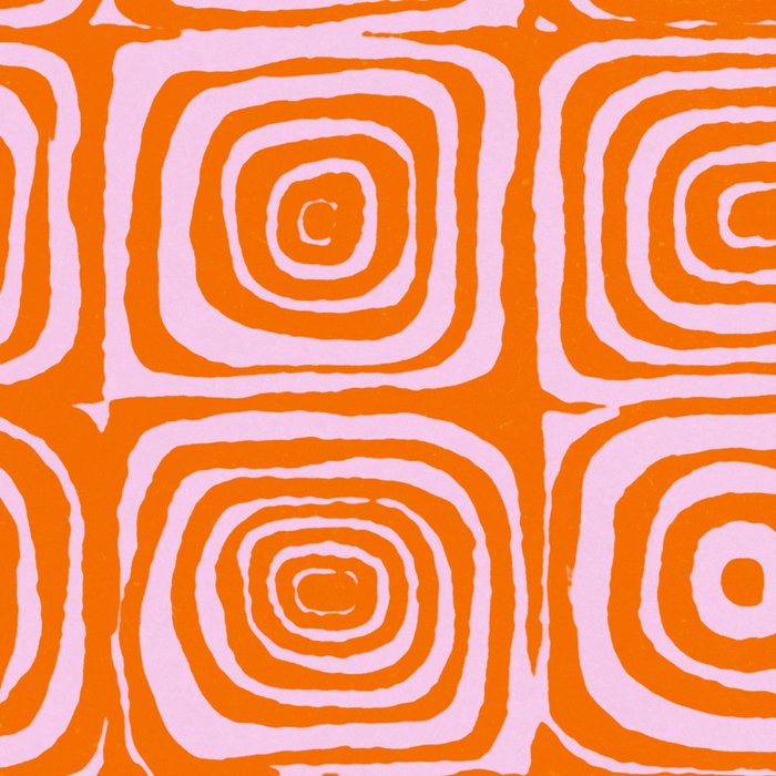 Pink Orange Groove - Retro 70s Spiral Pattern Coffee Mug Gallery Image 2