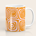 Pink Orange Groove - Retro 70s Spiral Pattern Coffee Mug Gallery Image 1