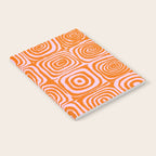 Pink Orange Groove - Retro 70s Spiral Pattern Notebook Gallery Image 2