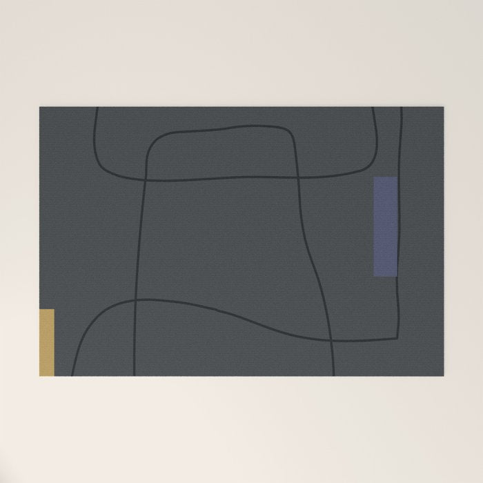 Minimal Geometric 61 Welcome Mat Gallery Image 1