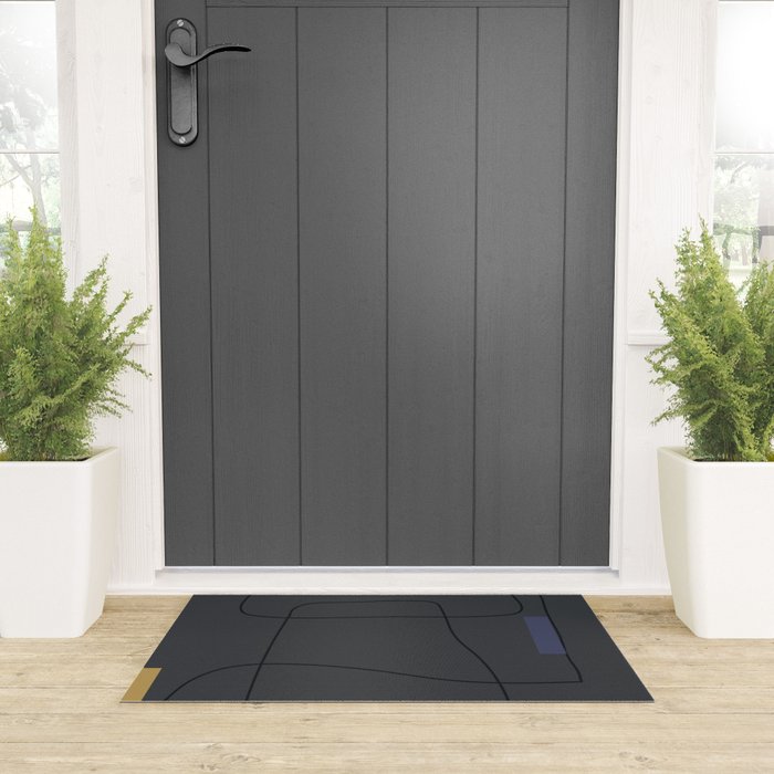Minimal Geometric 61 Welcome Mat Gallery Image 3