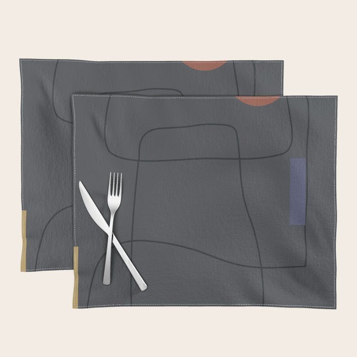 Minimal Geometric 61 Placemat Gallery Image 1