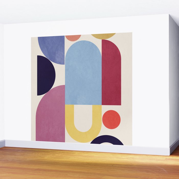 Abstract Shapes 55 Wall Mural Gallery Image 2