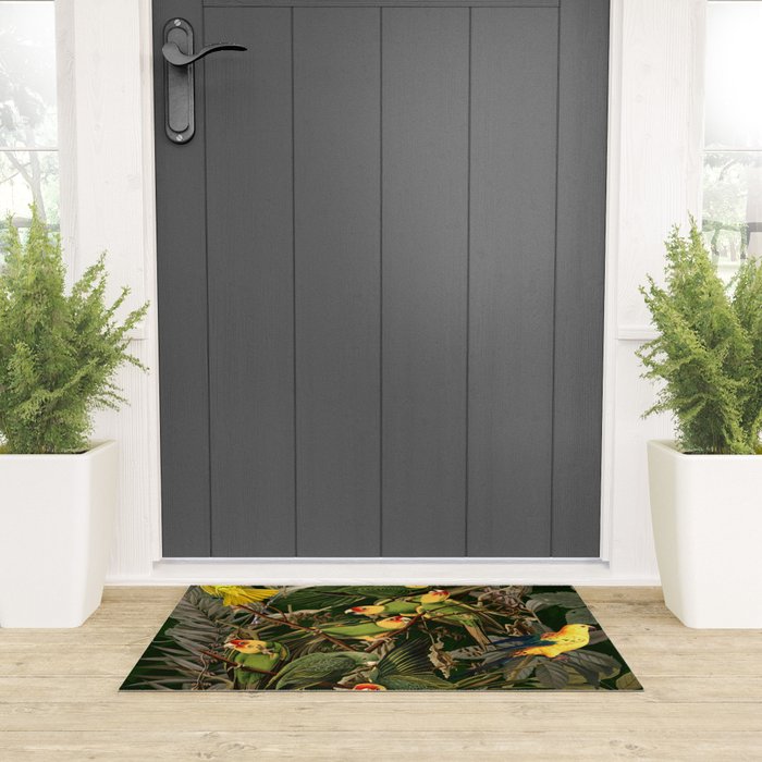 Floral and Birds XXXVI Welcome Mat Gallery Image 3