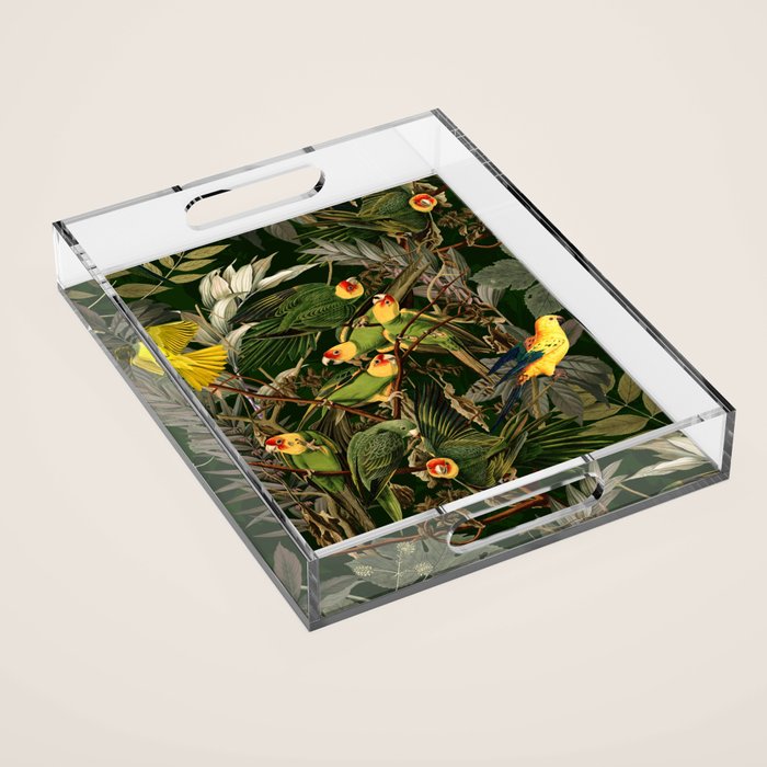Floral and Birds XXXVI Acrylic Tray Gallery Image 1