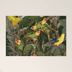 Floral and Birds XXXVI Welcome Mat Gallery Image 1