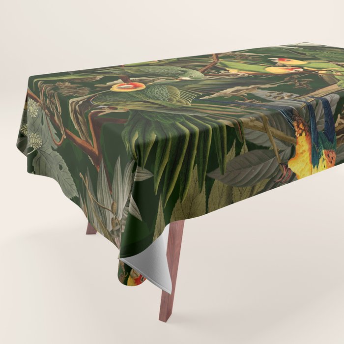 Floral and Birds XXXVI Tablecloth Gallery Image 1