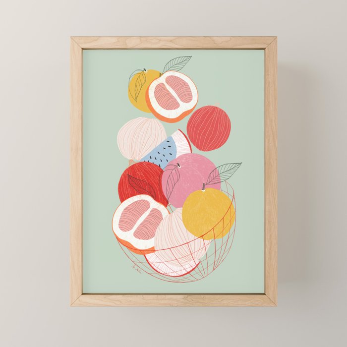Fruit basket II Mini Art Print Gallery Image 1