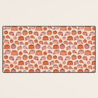 Flower Pumpkin Print Desk Mat Gallery Image 3