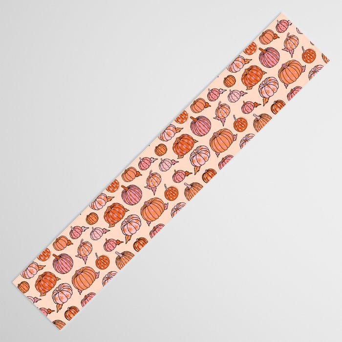 Flower Pumpkin Print Table Runner Gallery Image 3