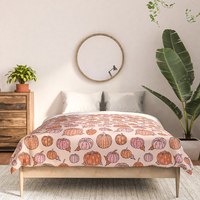 Flower Pumpkin Print Comforter Gallery Image 3