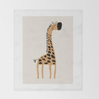 Nursery Wall Art, Safari Nursery Prints, Neutral Nursery Decor, Giraffe  Print Throw Blanket Gallery Image 2