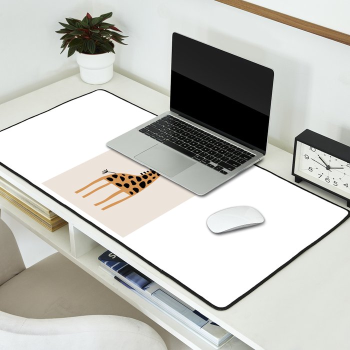 Nursery Wall Art, Safari Nursery Prints, Neutral Nursery Decor, Giraffe  Print Desk Mat Gallery Image 2