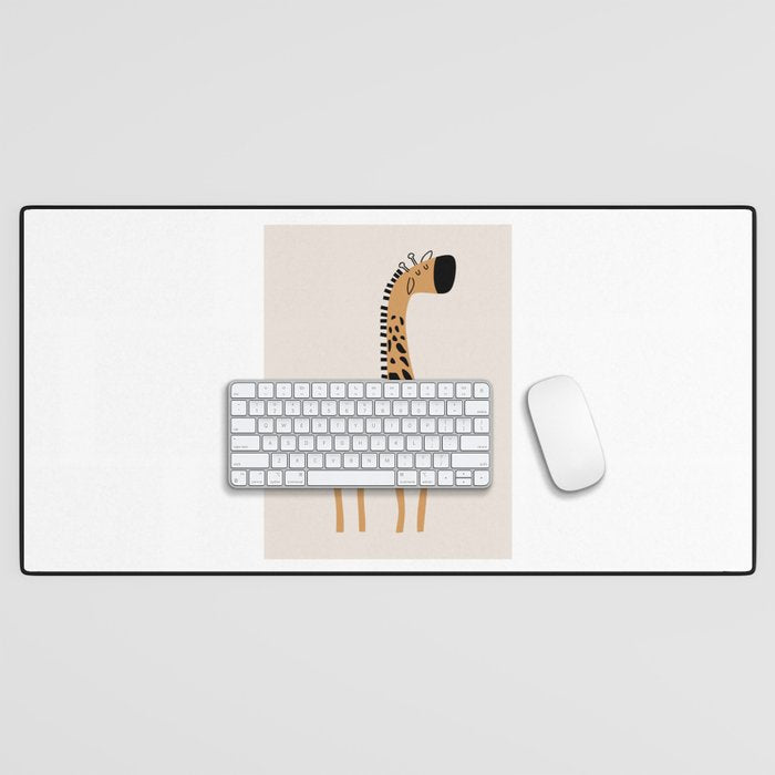 Nursery Wall Art, Safari Nursery Prints, Neutral Nursery Decor, Giraffe  Print Desk Mat Gallery Image 1