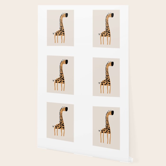 Nursery Wall Art, Safari Nursery Prints, Neutral Nursery Decor, Giraffe  Print Wallpaper Gallery Image 2