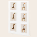 Nursery Wall Art, Safari Nursery Prints, Neutral Nursery Decor, Giraffe  Print Wallpaper Gallery Image 2