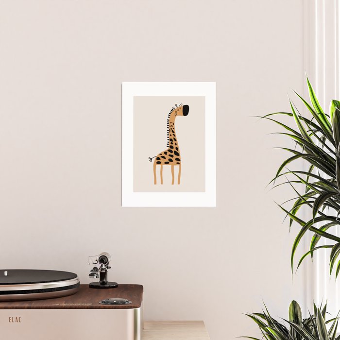 Nursery Wall Art, Safari Nursery Prints, Neutral Nursery Decor, Giraffe  Print Poster Gallery Image 2