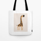 Nursery Wall Art, Safari Nursery Prints, Neutral Nursery Decor, Giraffe  Print Tote Bag Gallery Image 1
