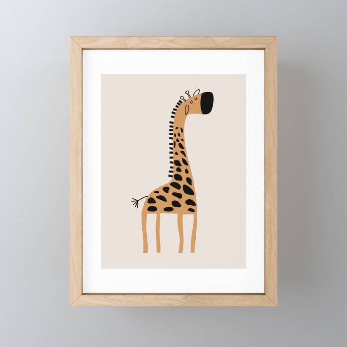 Nursery Wall Art, Safari Nursery Prints, Neutral Nursery Decor, Giraffe  Print Mini Art Print Gallery Image 1
