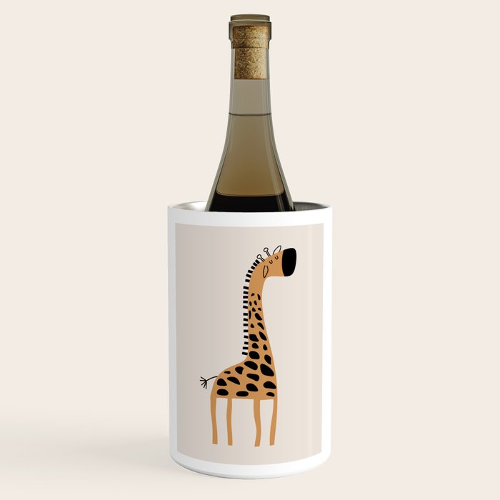Nursery Wall Art, Safari Nursery Prints, Neutral Nursery Decor, Giraffe  Print Wine Chiller Gallery Image 1