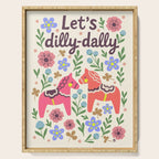 Let us dilly-dally Serving Tray Gallery Image 1
