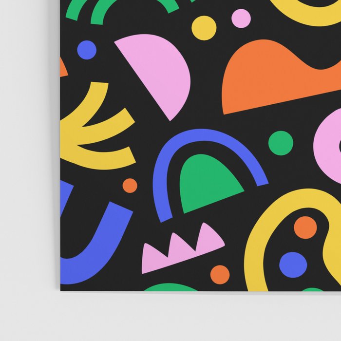 Creative colorful organic shape art pattern Poster Gallery Image 3