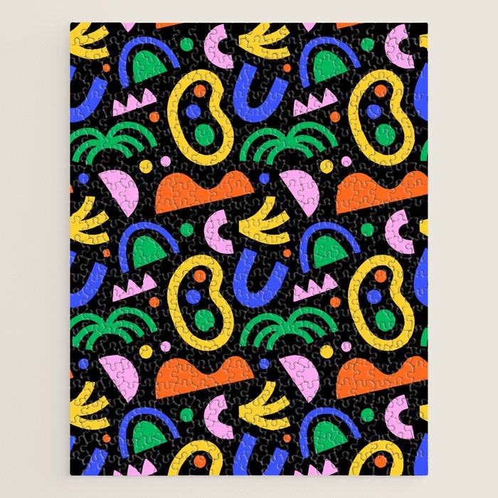 Creative colorful organic shape art pattern Jigsaw Puzzle Gallery Image 1