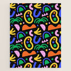 Creative colorful organic shape art pattern Jigsaw Puzzle Gallery Image 1