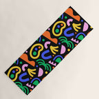 Creative colorful organic shape art pattern Yoga Mat Gallery Image 1