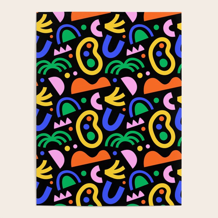Creative colorful organic shape art pattern Poster Gallery Image 4