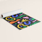Creative colorful organic shape art pattern Yoga Mat Gallery Image 2