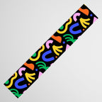 Creative colorful organic shape art pattern Table Runner Gallery Image 3