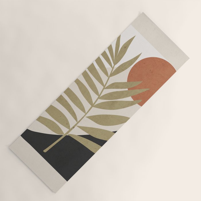 Tropical Leaf- Abstract Art 9 Yoga Mat Gallery Image 1