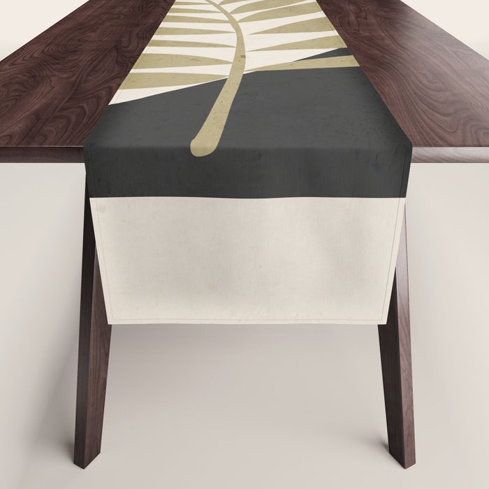 Tropical Leaf- Abstract Art 9 Table Runner Gallery Image 1